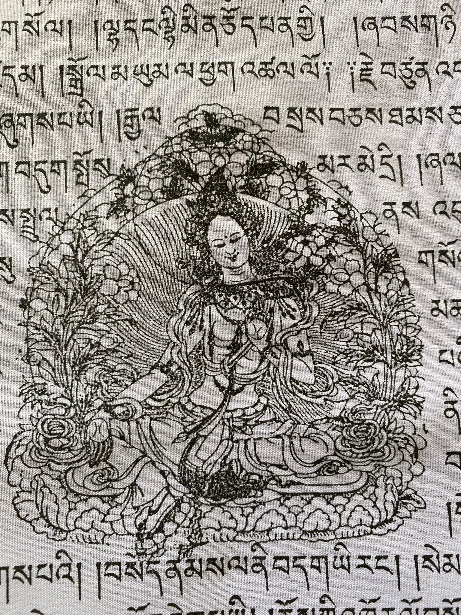 Mixed Deity Prayer Flags | Tibetan Prayer Flags | 9in x 12in | 1 set of 25 flags | Good Quality - The Incense Stick