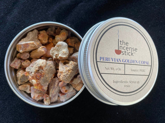 Peruvian Golden Copal Resin | 1 ounce | Natural Tree Resin | Peru | Premium Quality | Incense - The Incense Stick