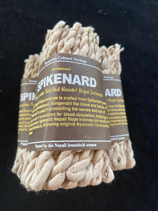 Spikenard Nepali Rope Incense | Tibetan Incense | 50 ropes | 4.0 inches | Herbal Dhoop | Newari | Jatamansi rope - The Incense Stick
