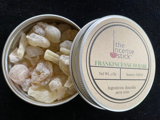 Superior Hojari Frankincense Resin | 2 ounce tin | 100% Natural Frankincense | High Quality Resin| Boswellia sacra tears | Incense - The Incense Stick