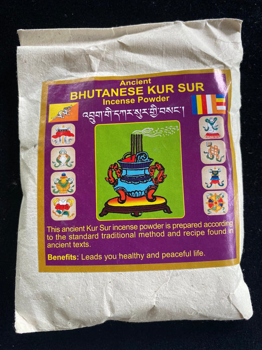 Bhutanese Kur Sur Powder| Bhutanese Incense Powder | 80 grams | Kar Sur - The Incense Stick