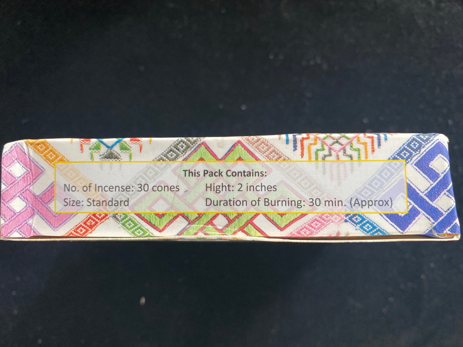 Kar-Sur Zhingkham Kunchab Cone Incense | Bhutanese Incense | 30 cones | 2 inches high