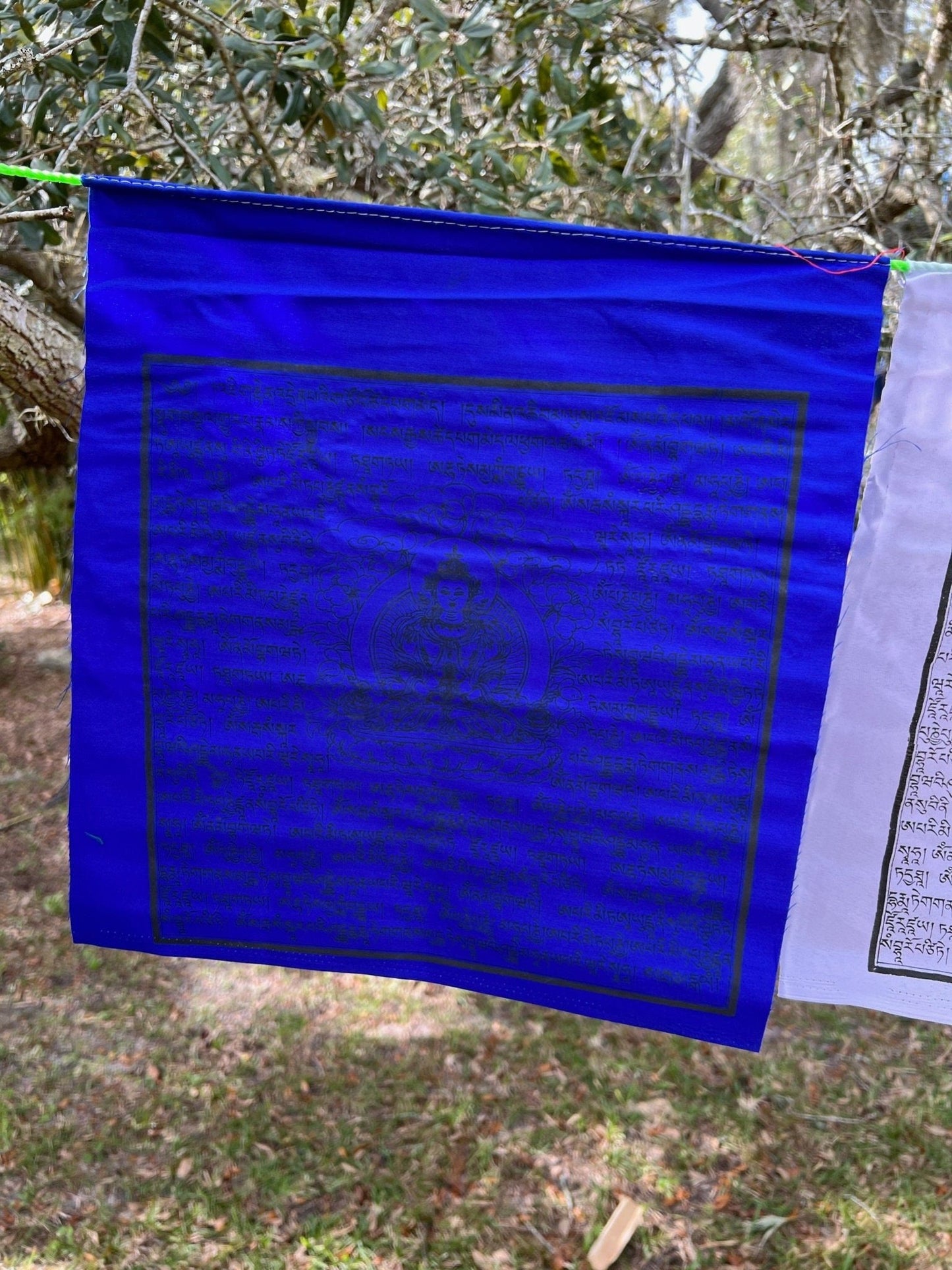 Amitayus | Tibetan Prayer Flags | 13 x 13 | Set of 25 | Tsepame | Buddha of Longevity - The Incense Stick