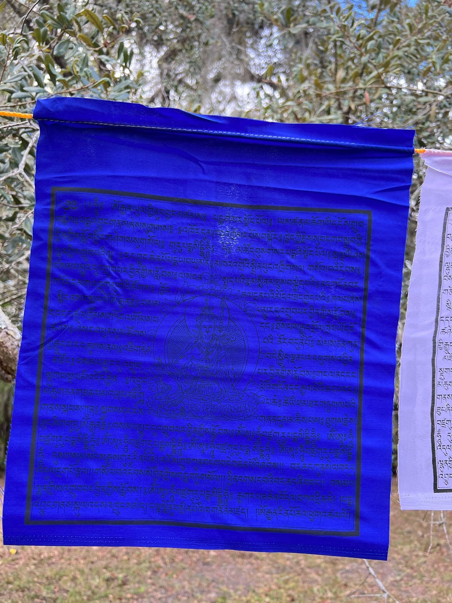 Guru Rinpoche | Tibetan Prayer Flags | 13 x 13 | Set of 25 | Guru Padmasambhava