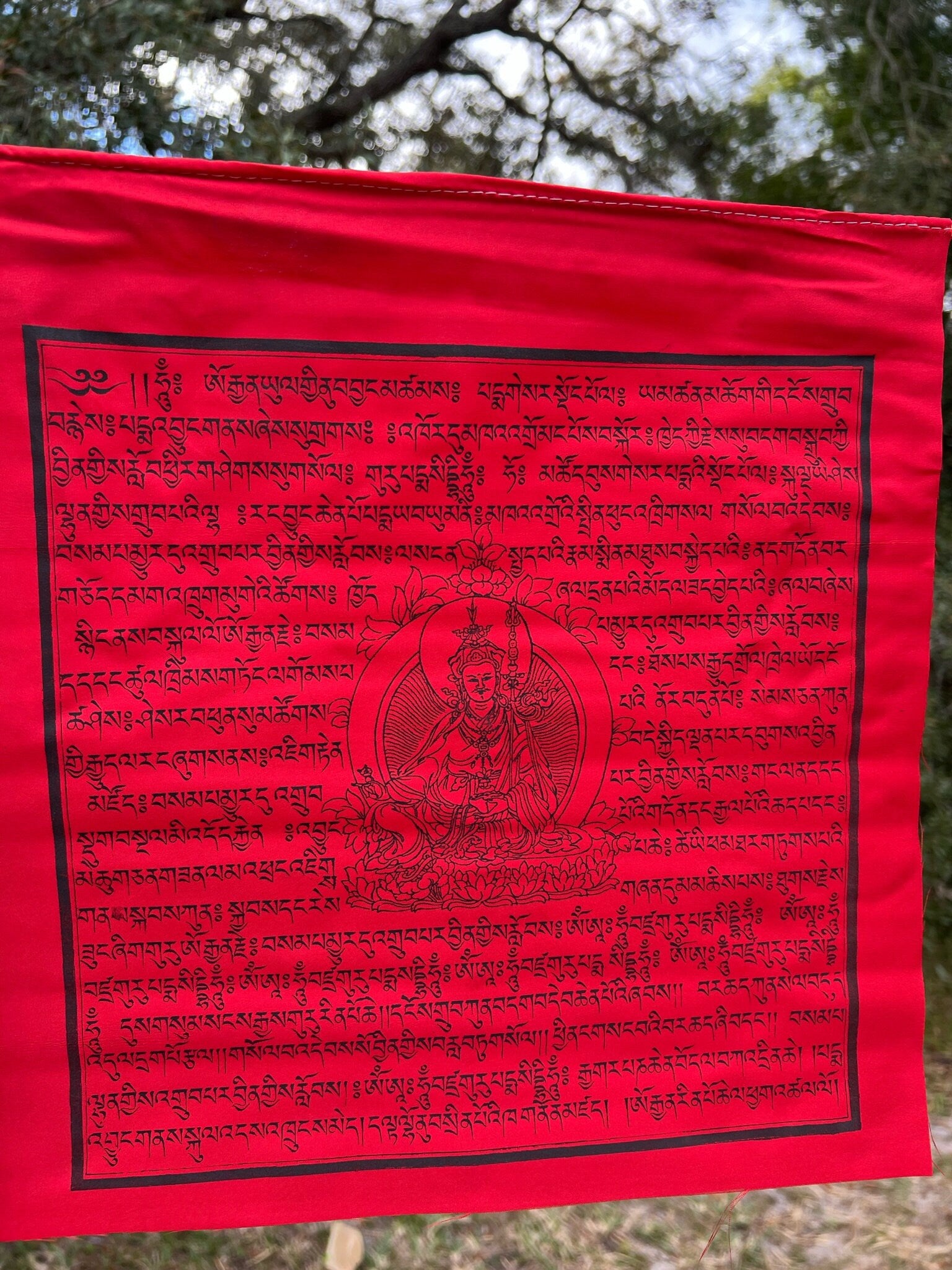 Guru Rinpoche | Tibetan Prayer Flags | 13 x 13 | Set of 25 | Guru Padmasambhava