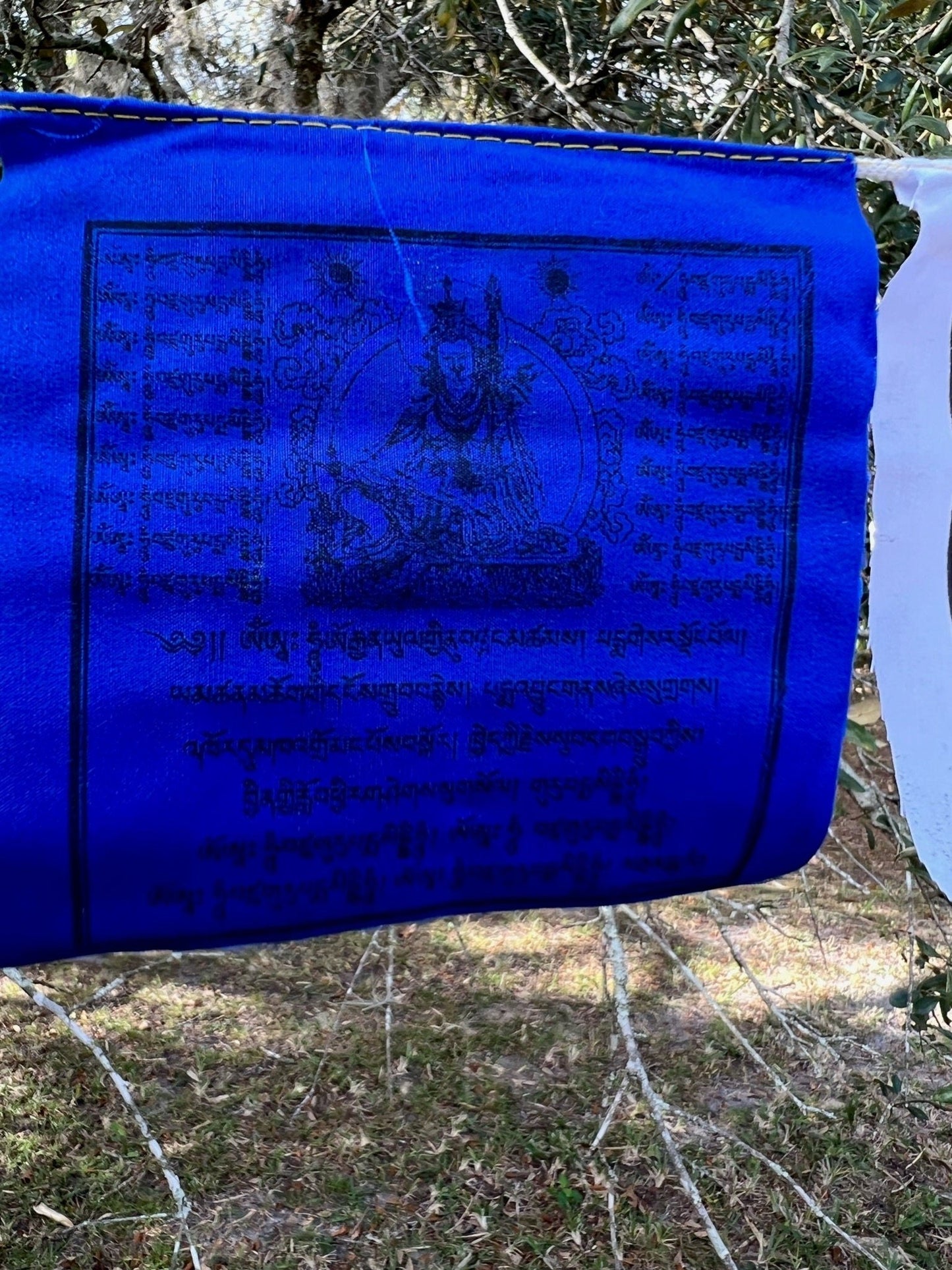 Tiny Mixed Deity |Tibetan Prayer Flags | 4in x 4in | 1 strand of 10 flags | Highest Quality - The Incense Stick