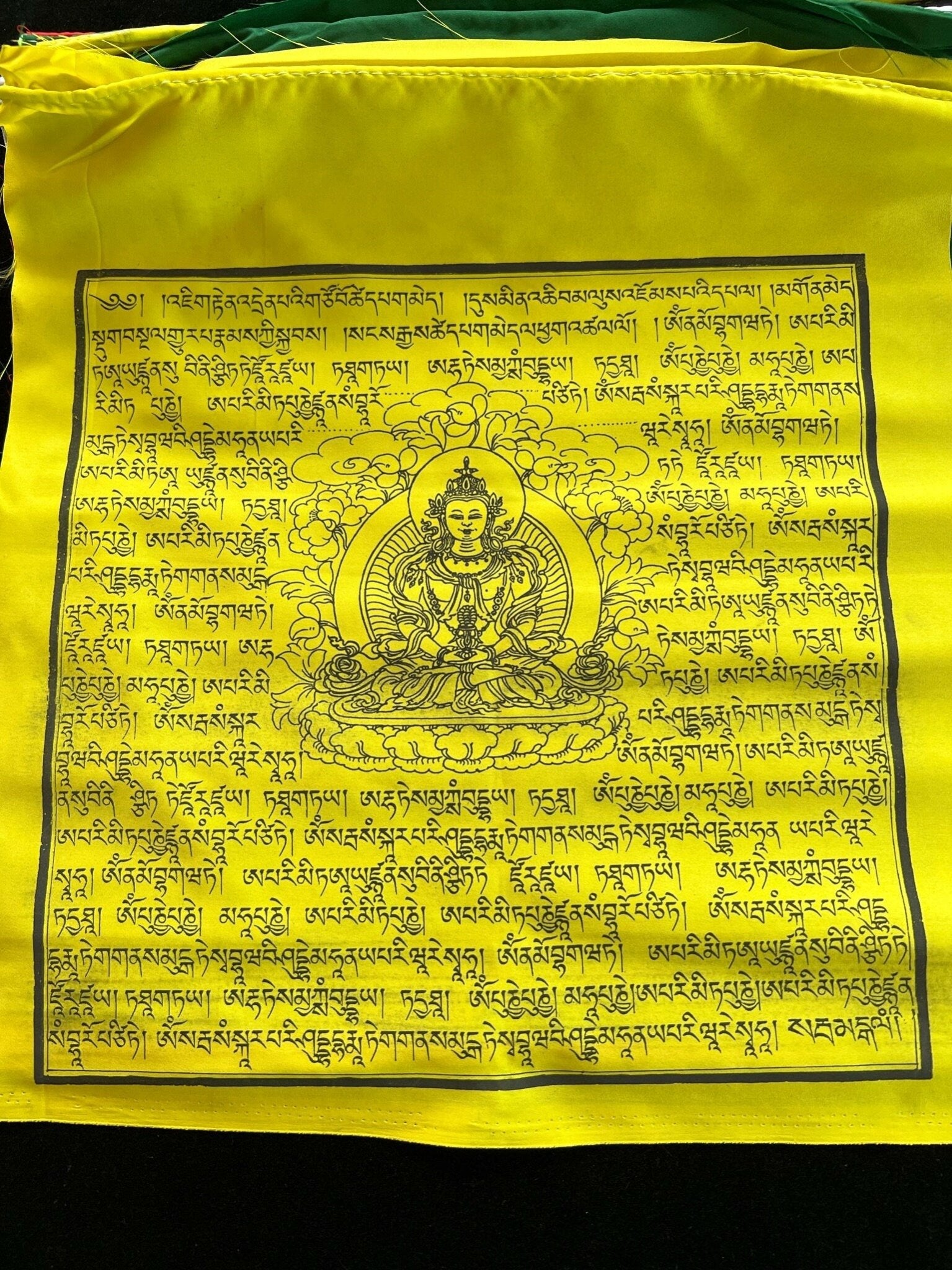 Amitayus | Tibetan Prayer Flags | 13 x 13 | Set of 25 | Tsepame | Buddha of Longevity - The Incense Stick