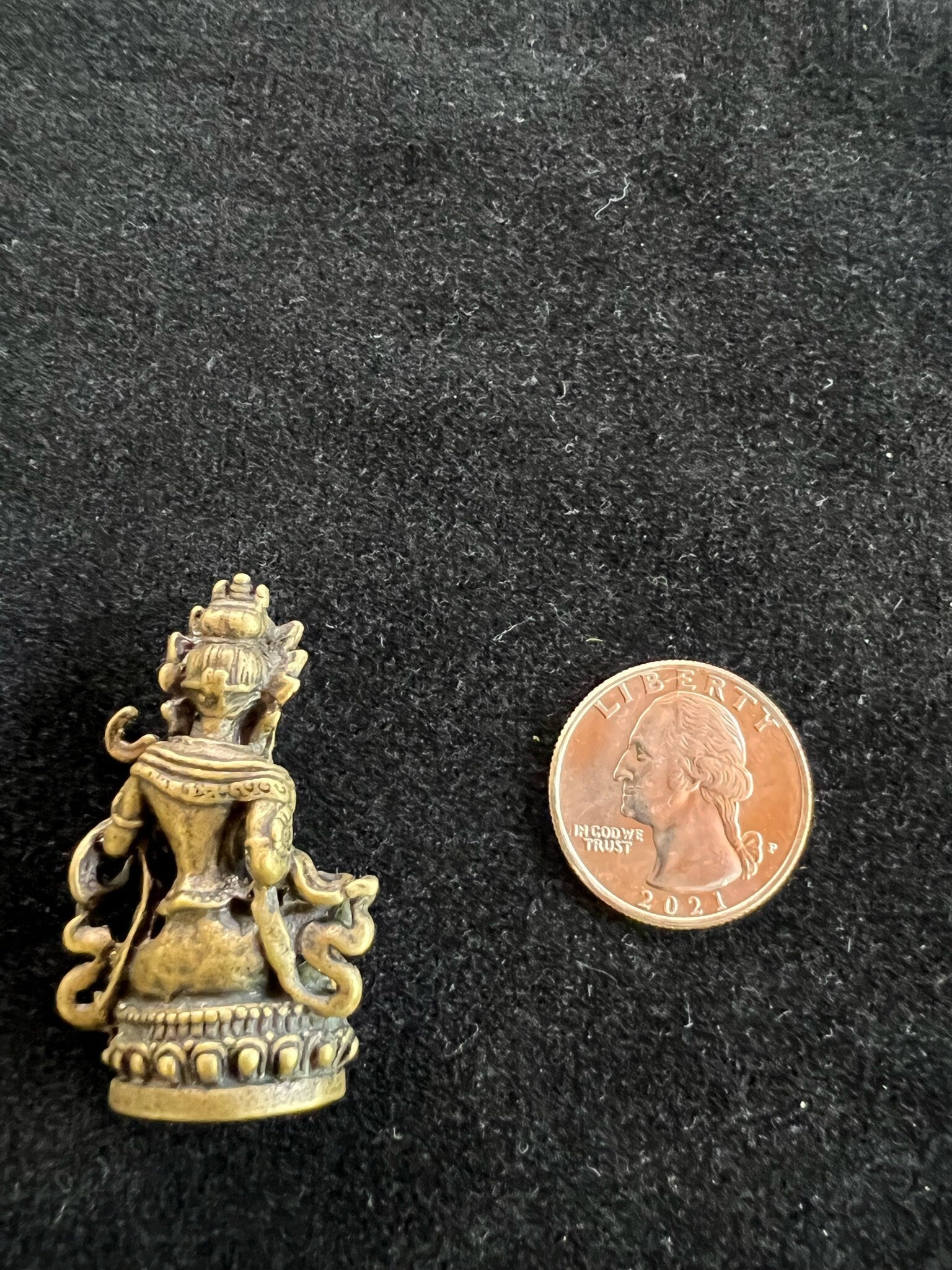 Small Saraswati Statue | Handmade | 1.75 inches by 1 inches | - The Incense Stick