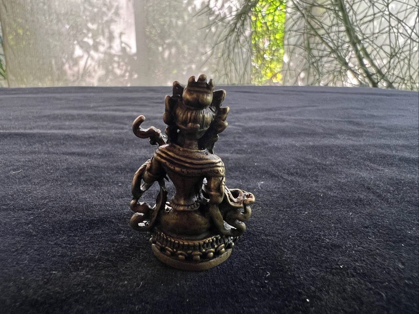 Small Saraswati Statue | Handmade | 1.75 inches by 1 inches | - The Incense Stick