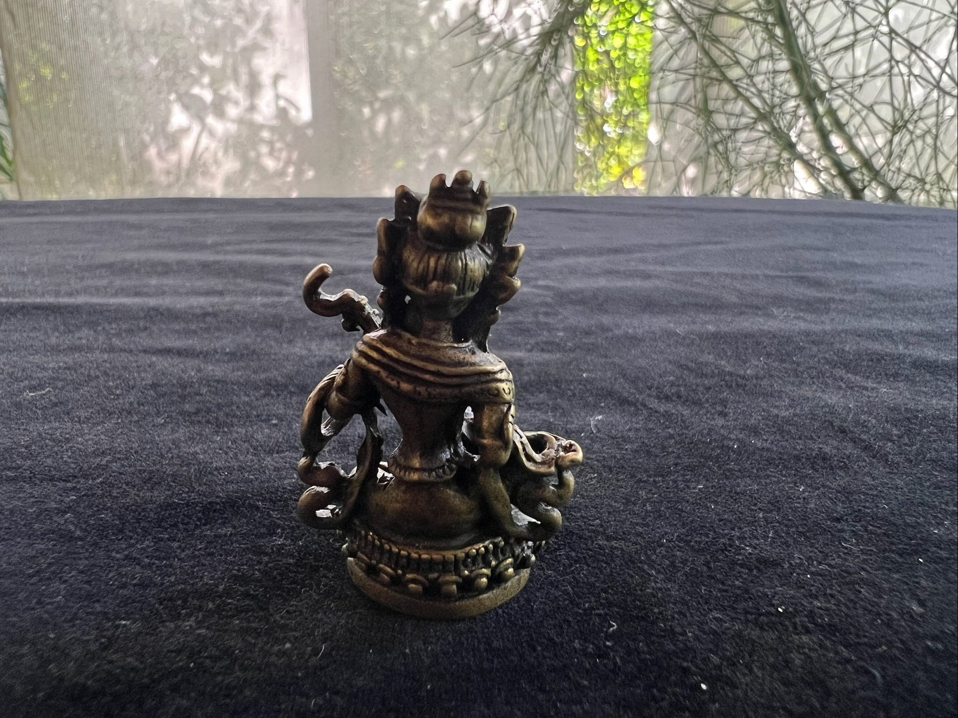Small Saraswati Statue | Handmade | 1.75 inches by 1 inches | - The Incense Stick
