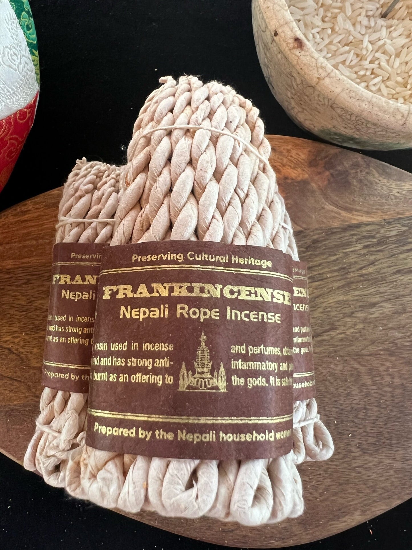 Frankincense Nepali Rope Incense | Tibetan Incense | 50 ropes | 4.0 inches | Herbal Dhoop | - The Incense Stick