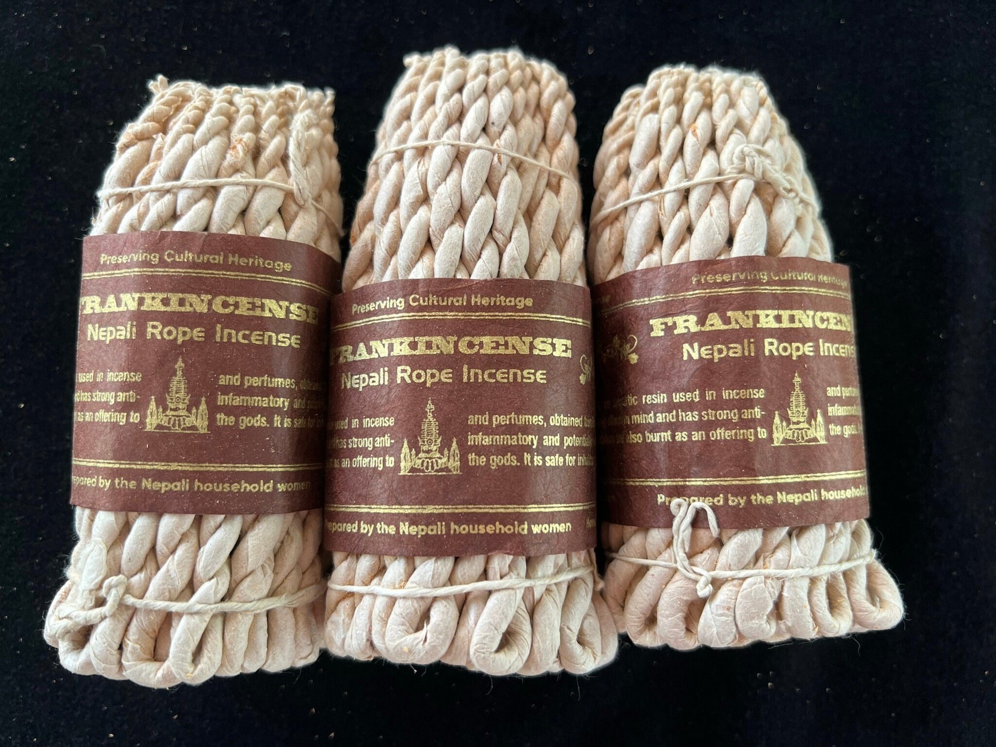 Frankincense Nepali Rope Incense | Tibetan Incense | 50 ropes | 4.0 inches | Herbal Dhoop | - The Incense Stick
