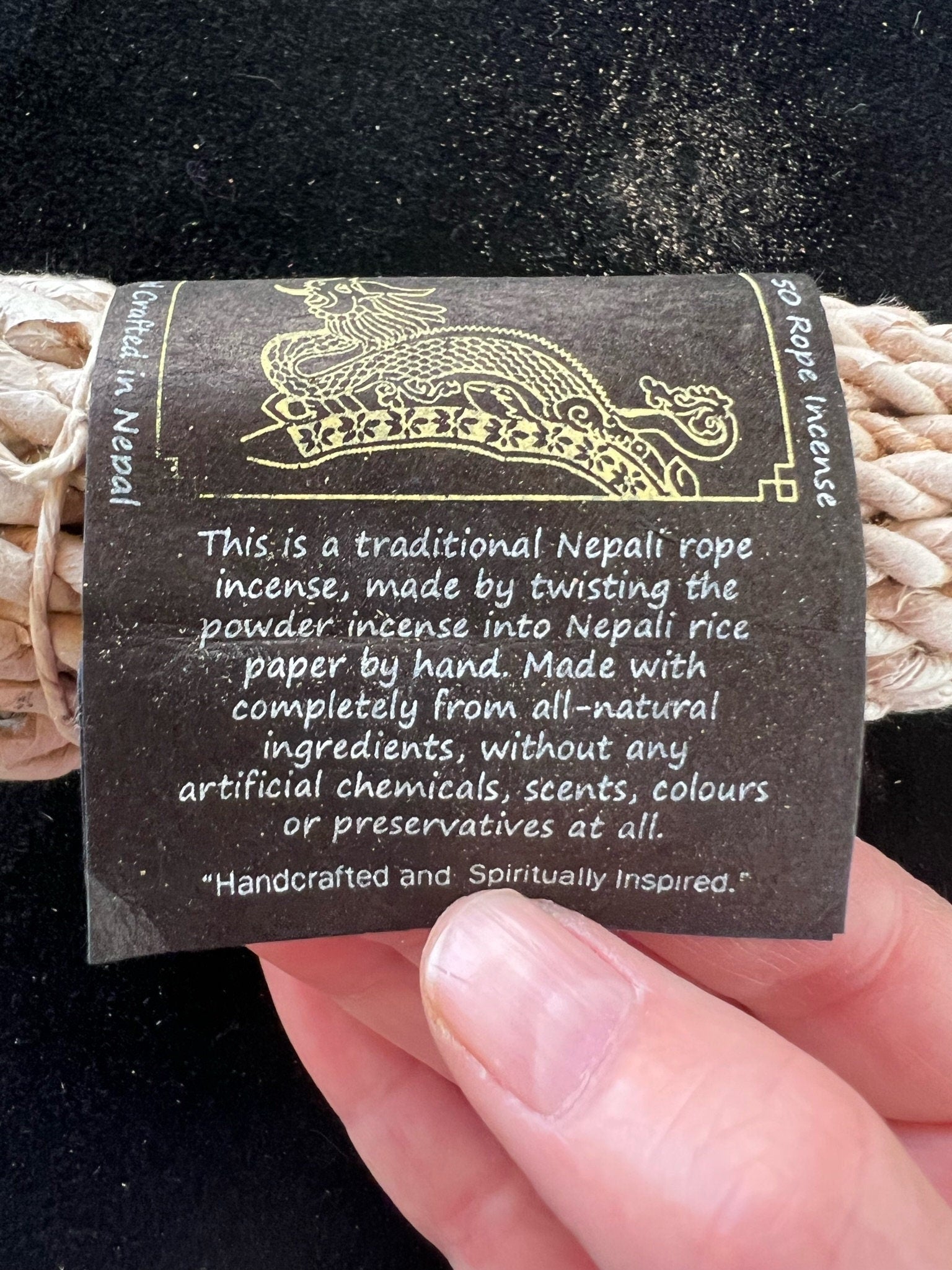 Agarwood Nepali Rope Incense | Tibetan Incense | 50 ropes | 4.0 inches | Herbal Dhoop | Aloeswood - The Incense Stick