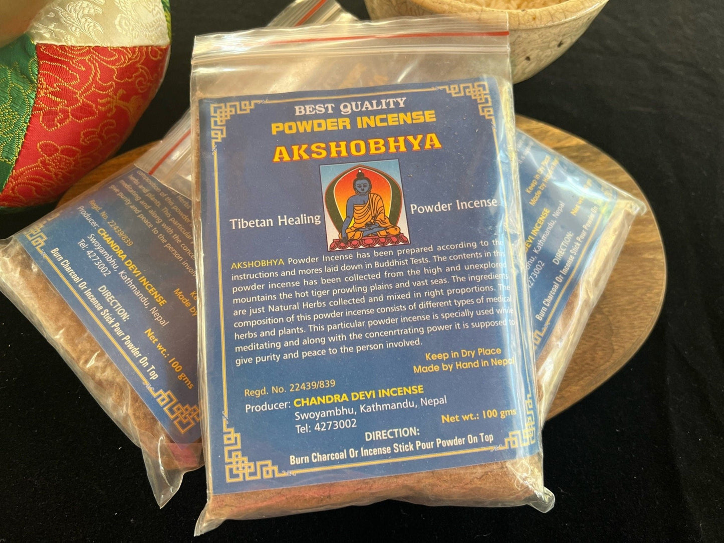 Akshobhya Incense Powder| Nepalese Incense Powder | 100 grams | Chandra Devi Incense - The Incense Stick