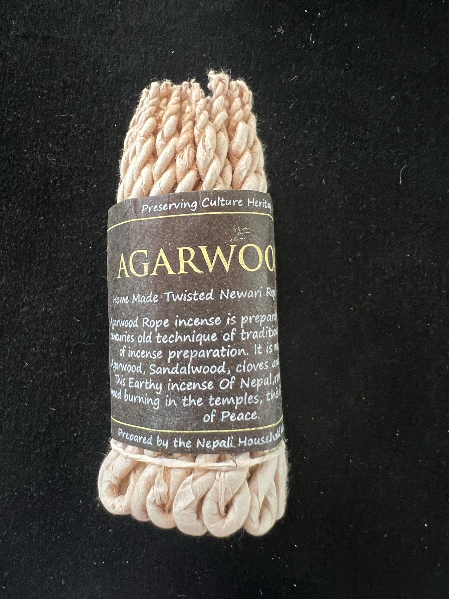 Agarwood Nepali Rope Incense | Tibetan Incense | 50 ropes | 4.0 inches | Herbal Dhoop | Aloeswood - The Incense Stick