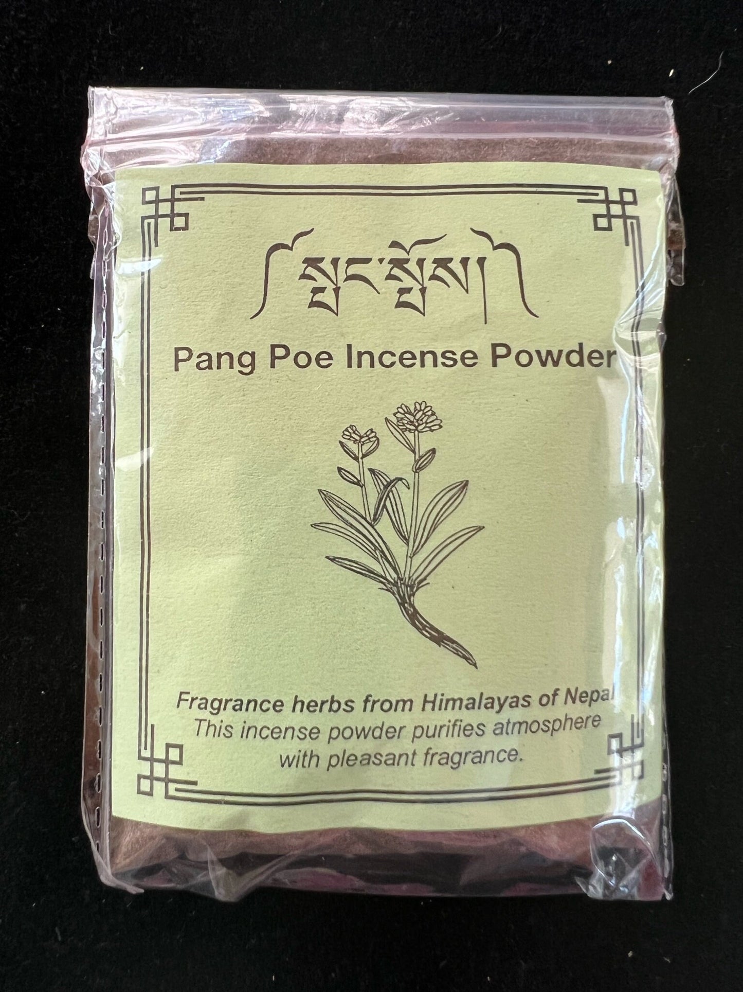 Pang Poe Incense Powder| Tibetan Incense | 27 grams | Jatamansi (Nard) - The Incense Stick