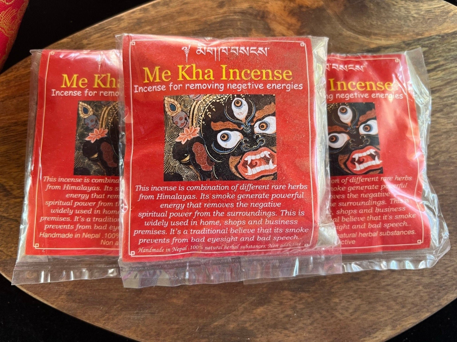 Me Kha Incense Powder| Tibetan Incense | 35 grams | Incense for removing negative energies | Ward off Misfortune | Mikha Dadok - The Incense Stick