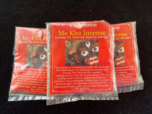 Me Kha Incense Powder| Tibetan Incense | 35 grams | Incense for removing negative energies | Ward off Misfortune | Mikha Dadok - The Incense Stick