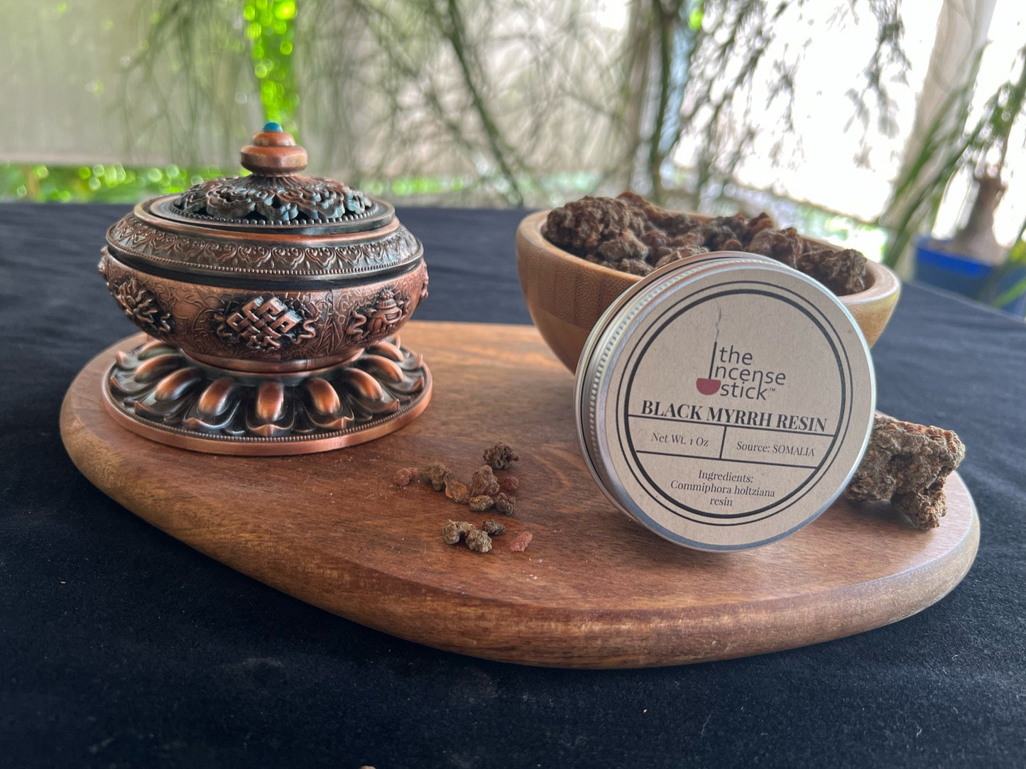 Black Myrrh Resin | Commiphora kataf | 1 ounce | Natural Tree Resin | Somalia | Premium Quality Myrrh Resin | Wildcrafted Myrrh Gum|