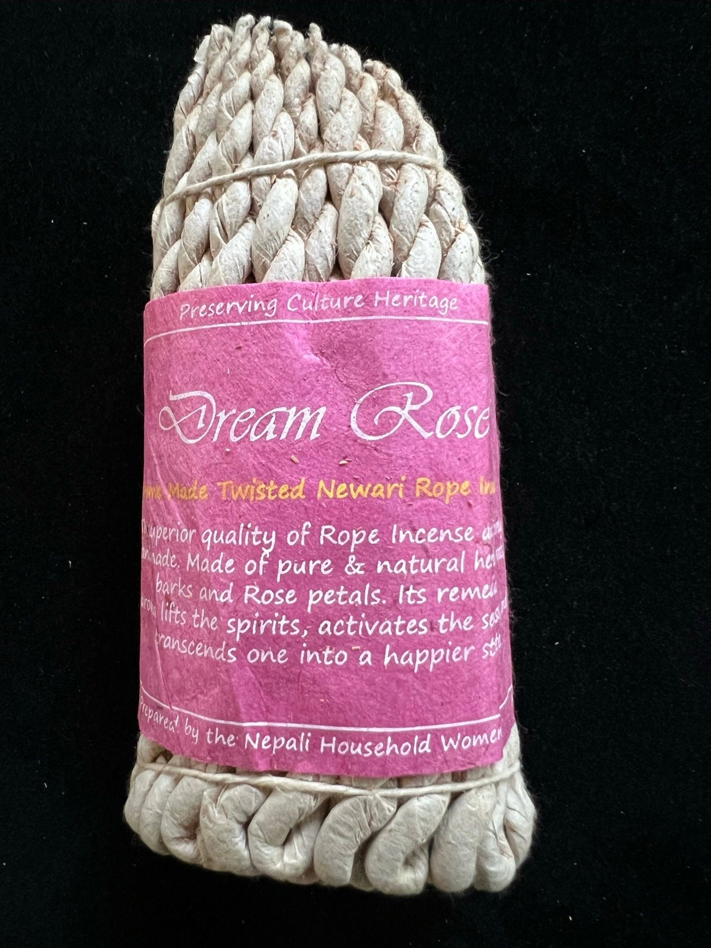 Dream Rose Nepali Rope Incense | Tibetan Incense | 50 ropes | 4.0 inches | Herbal Dhoop - The Incense Stick