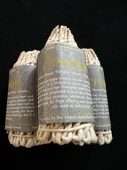 Camphor Nepali Rope Incense | Tibetan Incense | 50 ropes | 4.0 inches | Herbal Dhoop - The Incense Stick