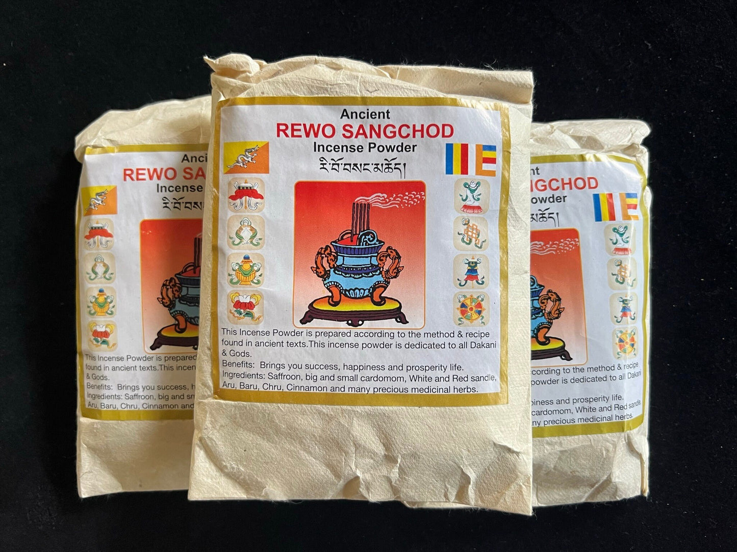 Bhutanese Riwo Sangcho Powder| Bhutanese Incense Powder | 80 grams | Rewo Sangchod - The Incense Stick