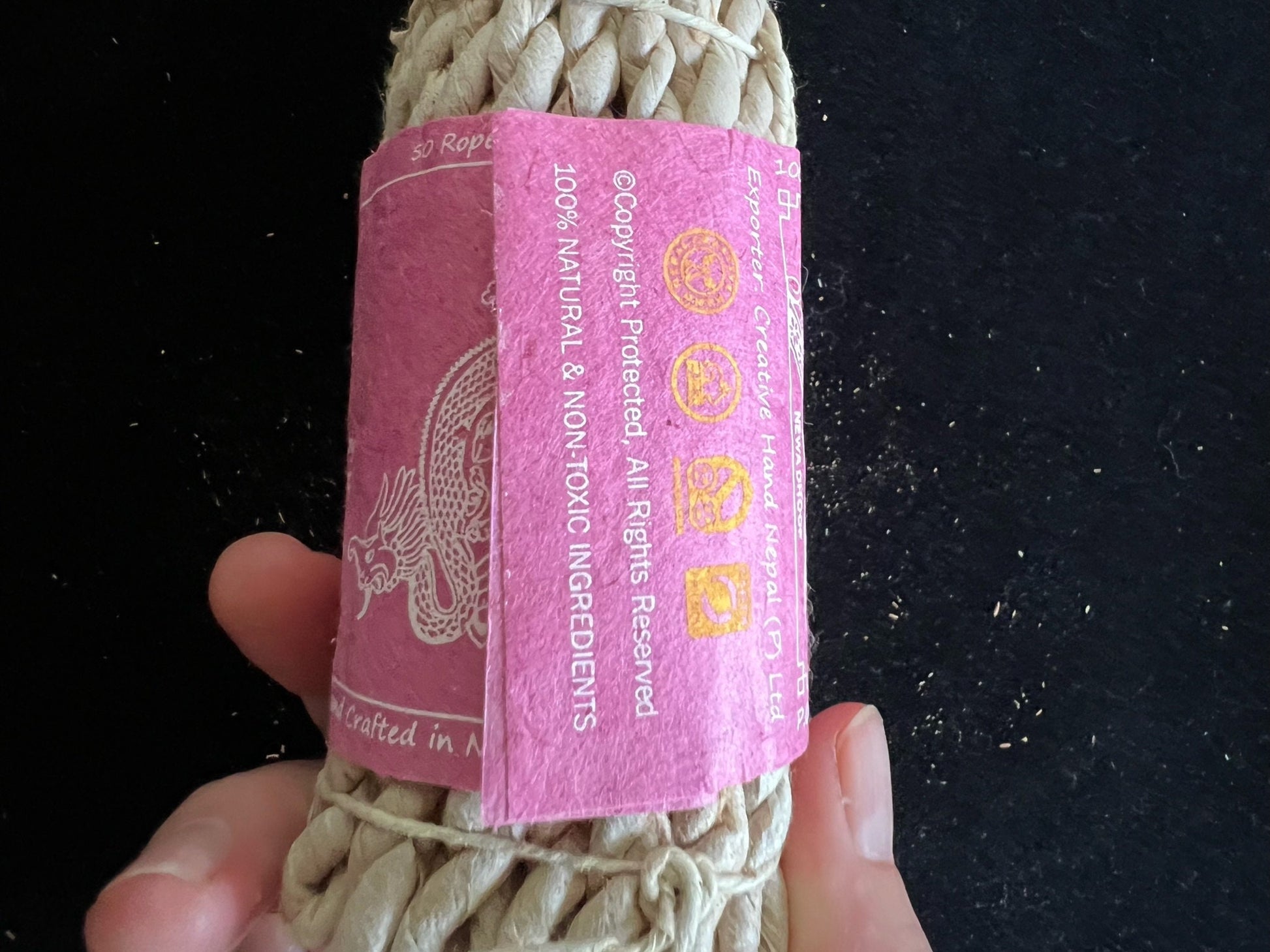 Dream Rose Nepali Rope Incense | Tibetan Incense | 50 ropes | 4.0 inches | Herbal Dhoop - The Incense Stick