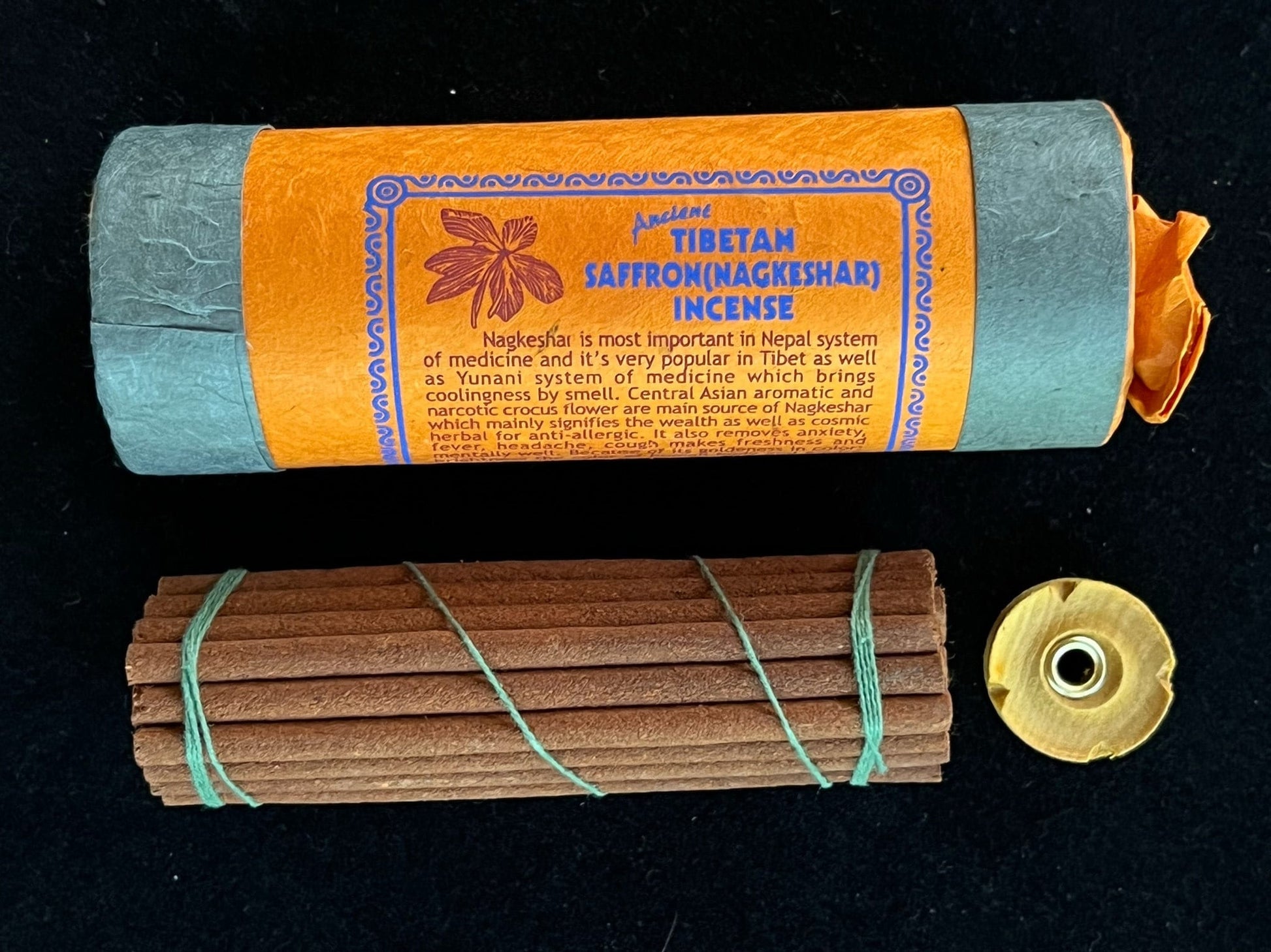 Ancient Tibetan Saffron (Nagkeshar) Incense | Tibetan Incense | 30 sticks - The Incense Stick