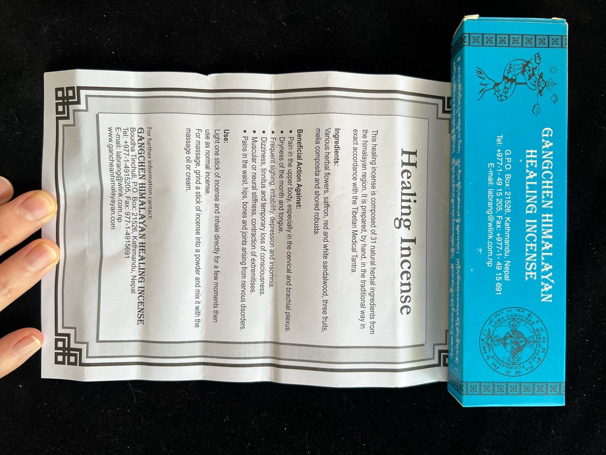 Gangchen Himalayan Healing Incense | Tibetan Incense | Approximately 20 sticks | Nepal - The Incense Stick