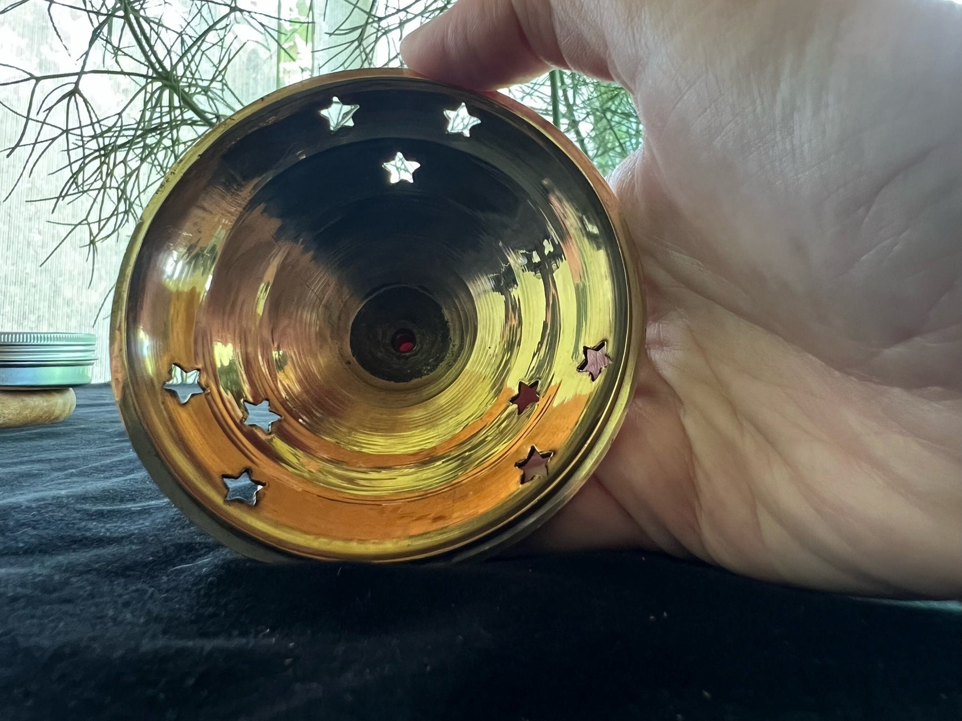 Brass and Mother of Pearl Incense Burner | Made in India - The Incense Stick