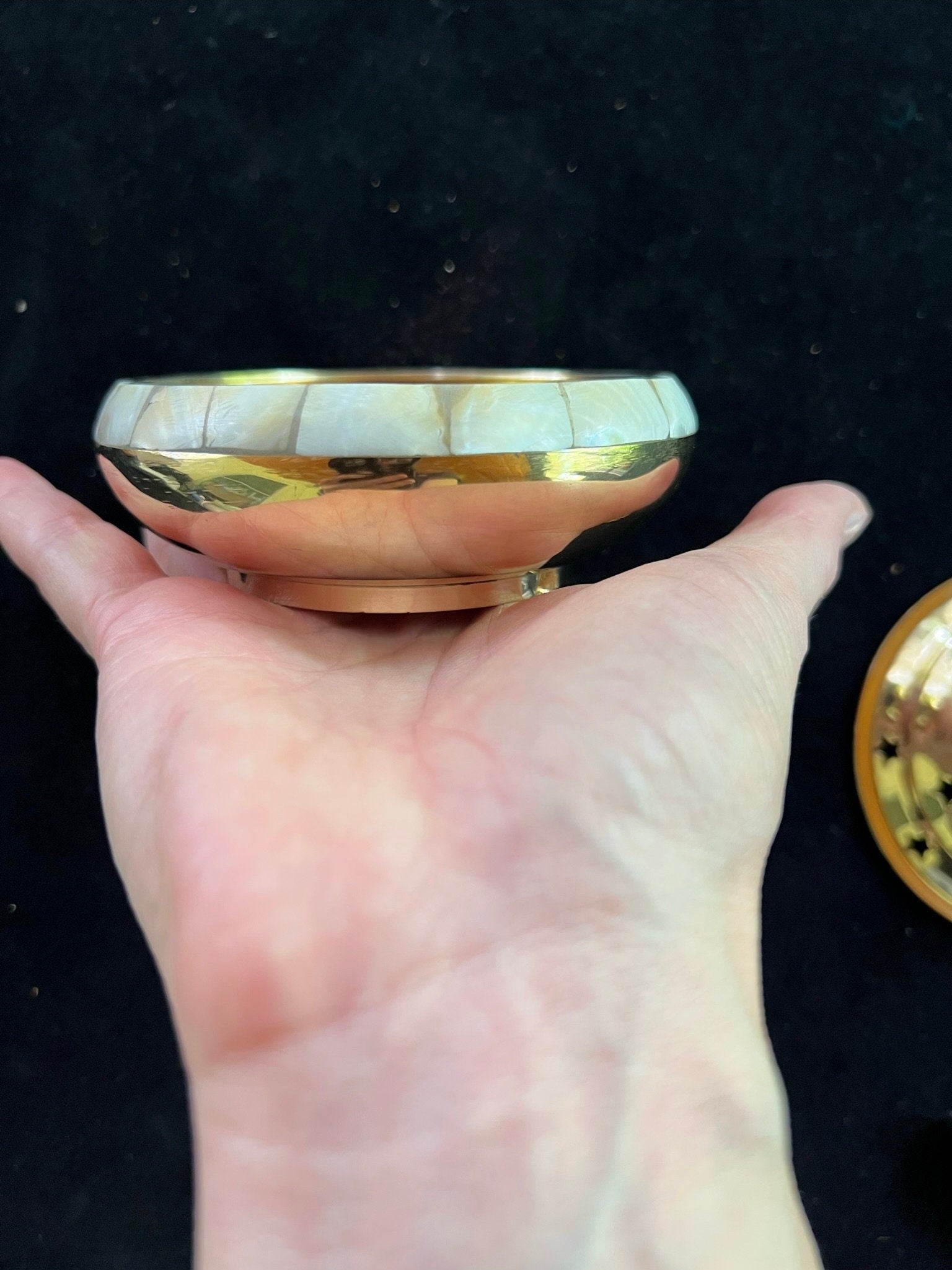 Brass and Mother of Pearl Incense Burner | Made in India - The Incense Stick