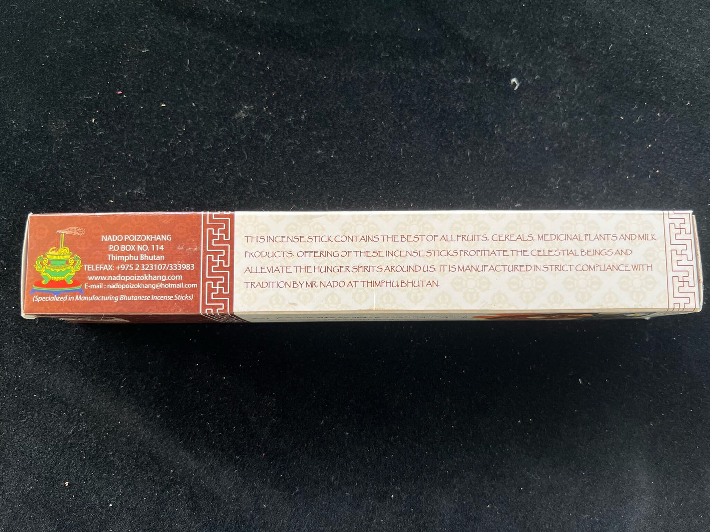 Nado Riwo Sangchoe Incense Red | Bhutanese Incense | 35 sticks | Pure Natural Incense | Nado Poizokhang | For Riwo Sangchoe and Surzey - The Incense Stick