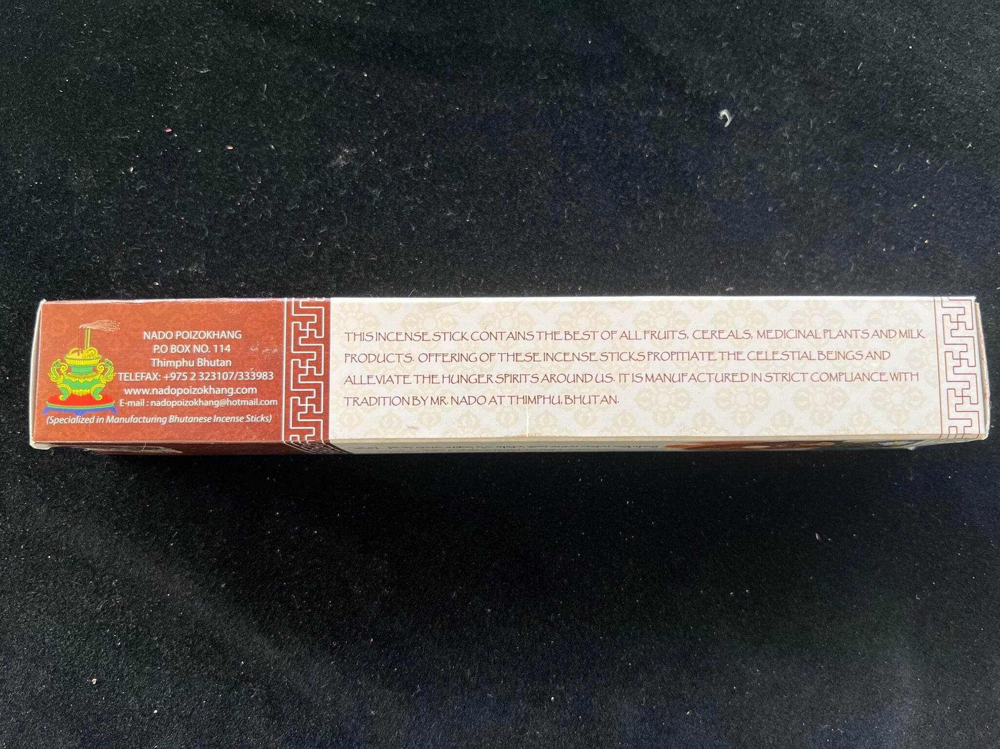 Nado Riwo Sangchoe Incense Red | Bhutanese Incense | 35 sticks | Pure Natural Incense | Nado Poizokhang | For Riwo Sangchoe and Surzey - The Incense Stick