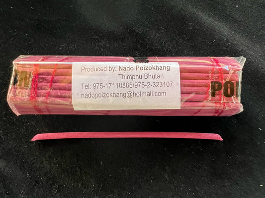 Nado Sandal Poi Incense | Bhutanese Incense | 50 sticks | Pure Natural Incense | Nado Poizokhang | Sandalwood - The Incense Stick