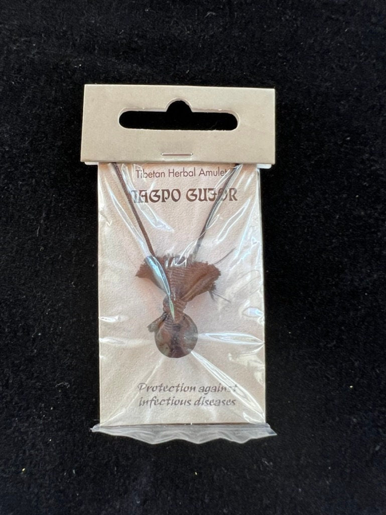 Nagpo Gujor Tibetan Herbal Amulet | Necklace | Protection Blessing - The Incense Stick