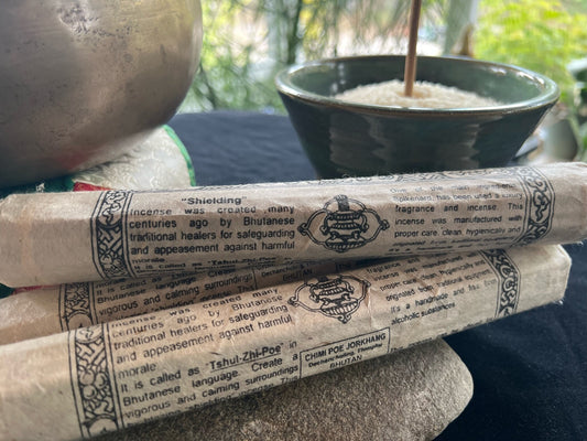 Shielding "Tshul Zhi Poe" Incense | Bhutanese Himalayan Style Incense | 30 sticks | 9 inches | Chimi Incense - The Incense Stick