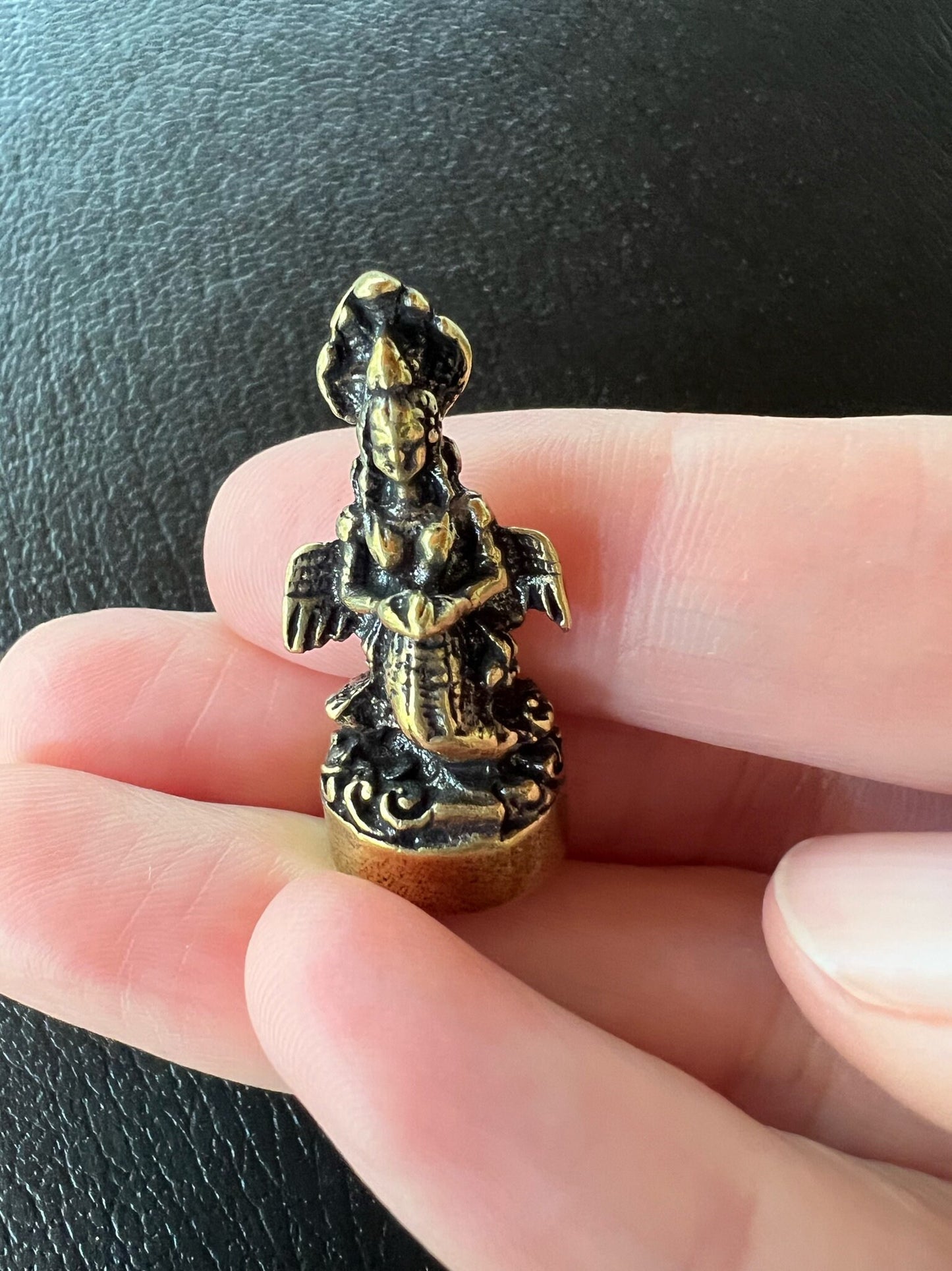 Tiny Naga Kanya Statue | Handmade | 1.25 inches by .50 inches | Guardian Goddess of the Three Realms - The Incense Stick