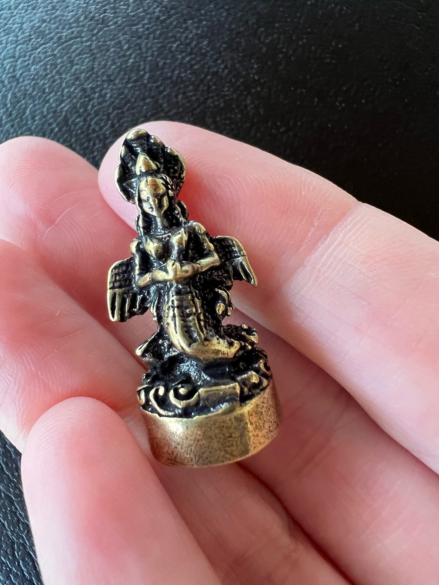 Tiny Naga Kanya Statue | Handmade | 1.25 inches by .50 inches | Guardian Goddess of the Three Realms - The Incense Stick