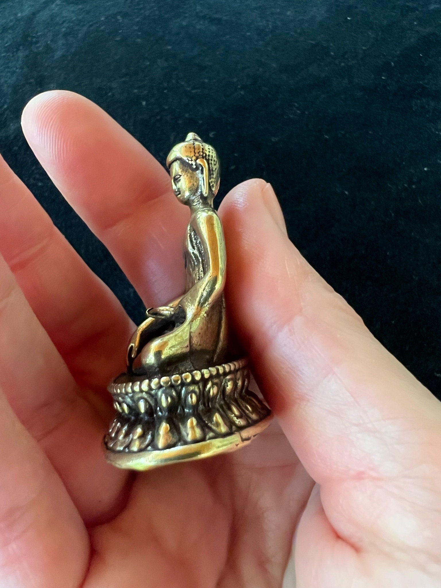 Deluxe Small Buddha Shakyamuni Statue | Handmade |1.85 inches - The Incense Stick