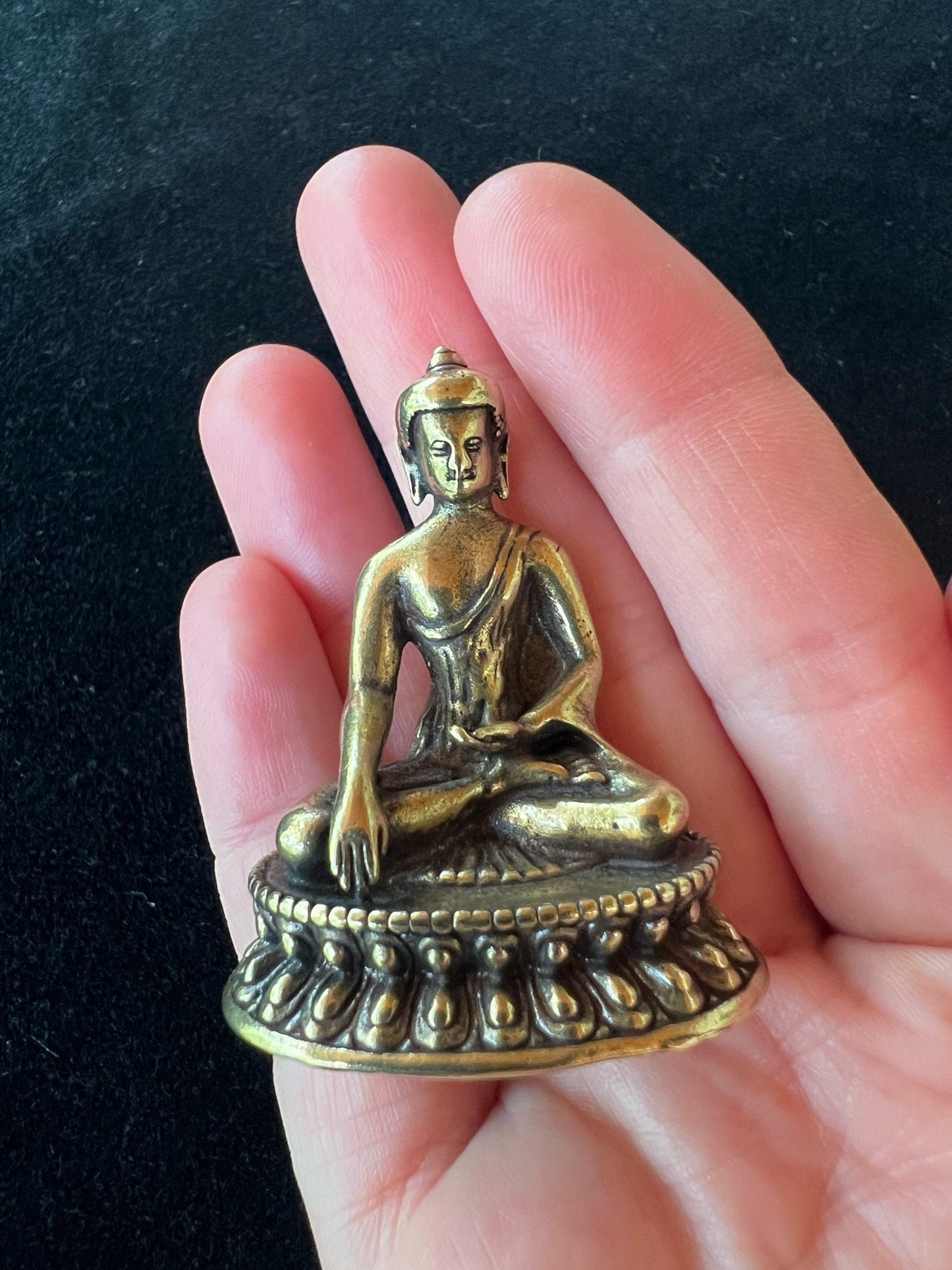 Deluxe Small Buddha Shakyamuni Statue | Handmade |1.85 inches - The Incense Stick