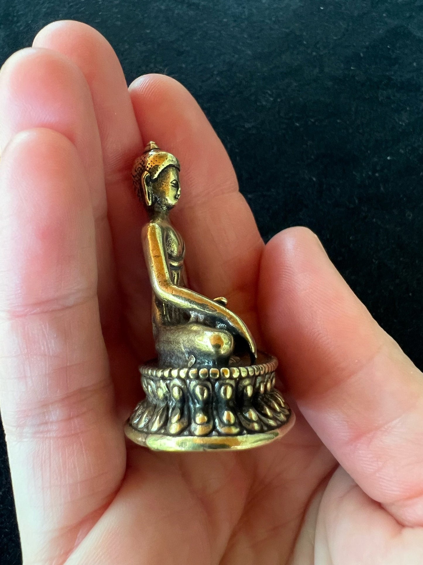 Deluxe Small Buddha Shakyamuni Statue | Handmade |1.85 inches - The Incense Stick