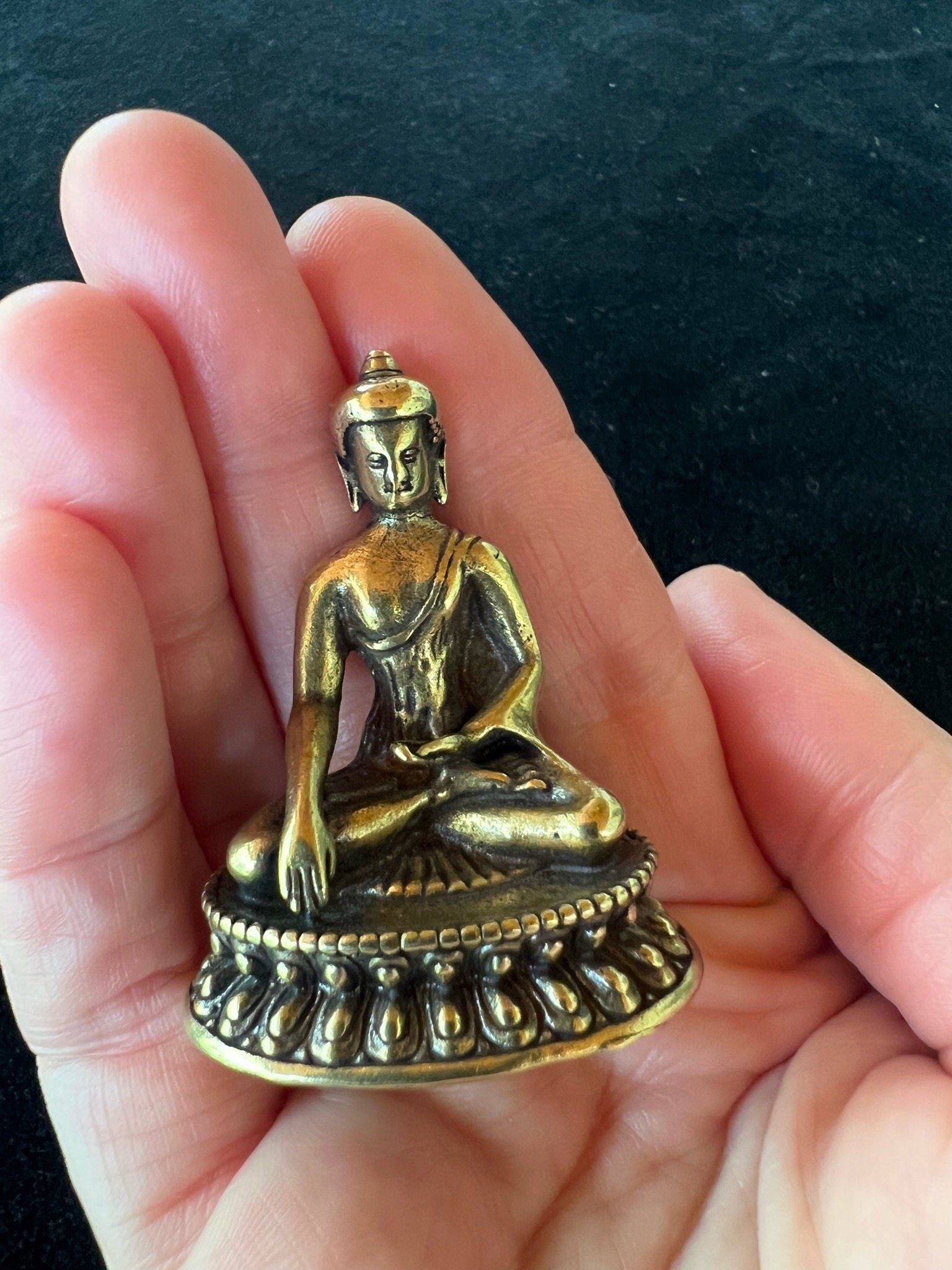 Deluxe Small Buddha Shakyamuni Statue | Handmade |1.85 inches - The Incense Stick