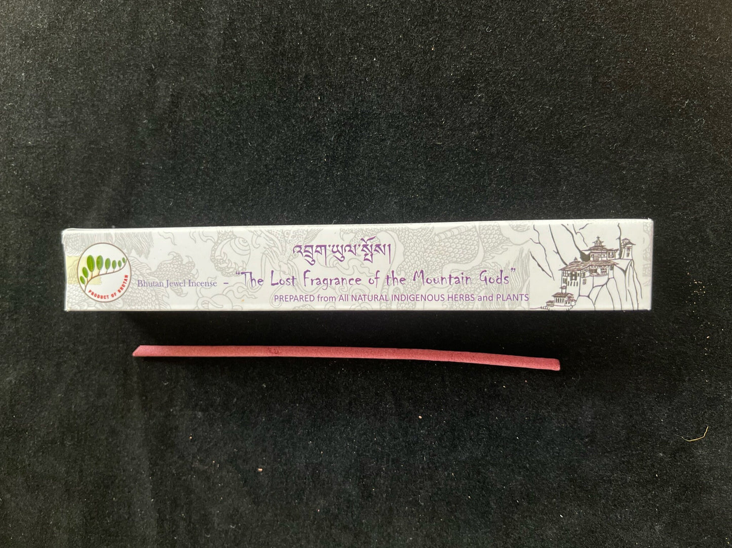 The Lost Fragrance of the Mountain Gods (LhaYul) Incense | Bhutanese Incense | 30 sticks | 8.5 inches | Bhutan Jewel Incense House - The Incense Stick