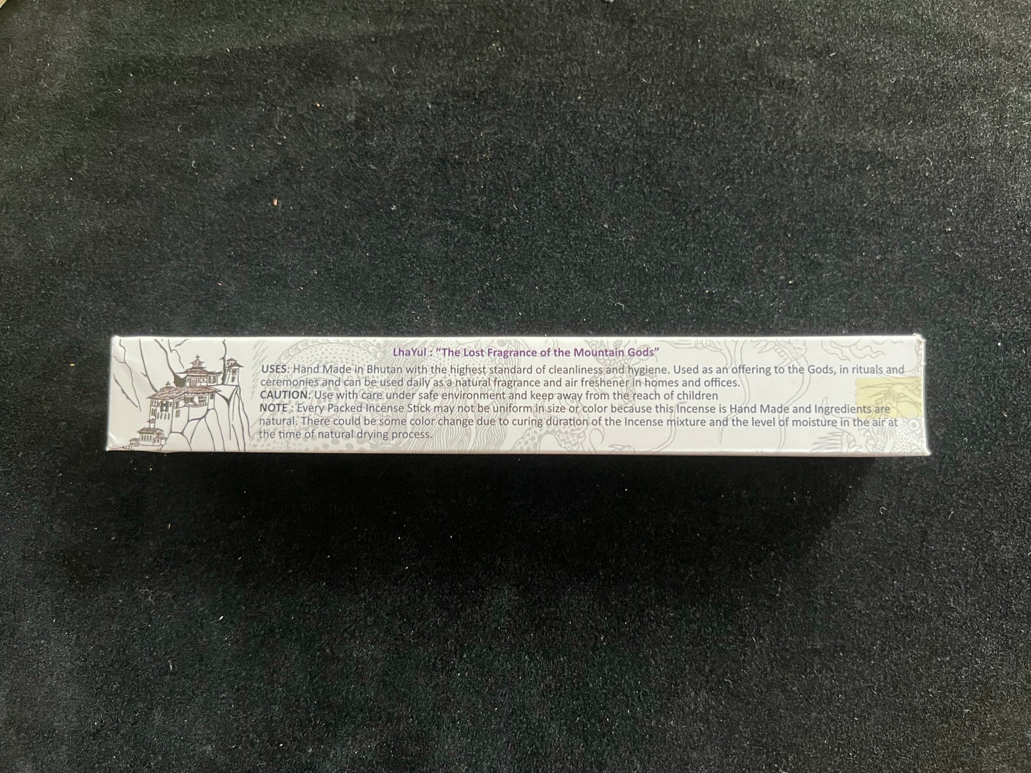 The Lost Fragrance of the Mountain Gods (LhaYul) Incense | Bhutanese Incense | 30 sticks | 8.5 inches | Bhutan Jewel Incense House - The Incense Stick