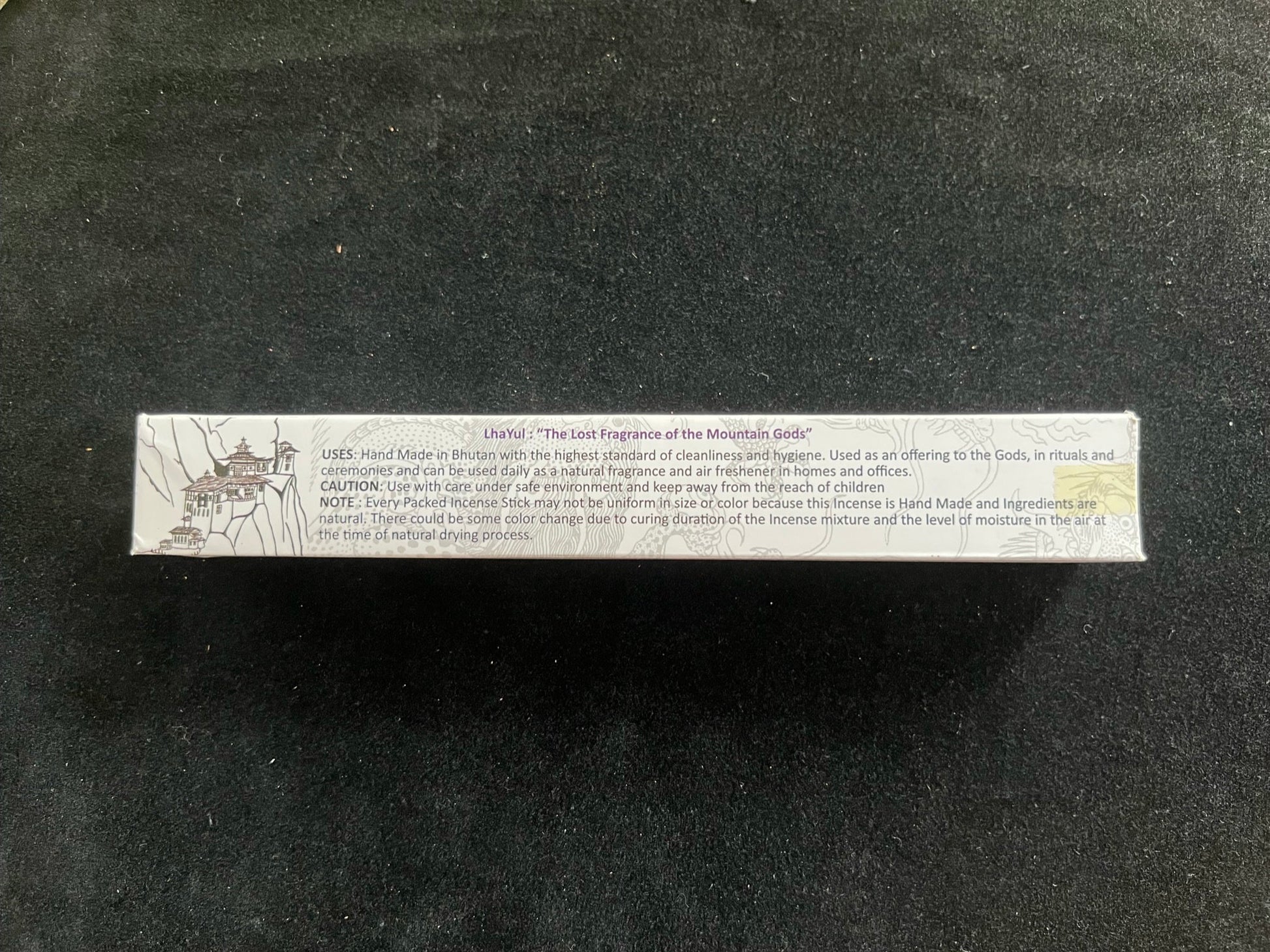 The Lost Fragrance of the Mountain Gods (LhaYul) Incense | Bhutanese Incense | 30 sticks | 8.5 inches | Bhutan Jewel Incense House - The Incense Stick