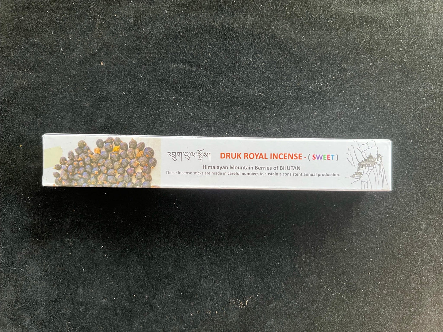 Druk Royal Incense (Sweet) | Bhutanese Incense | 20 sticks | 8.25 inches | Bhutan Jewel Incense House - The Incense Stick