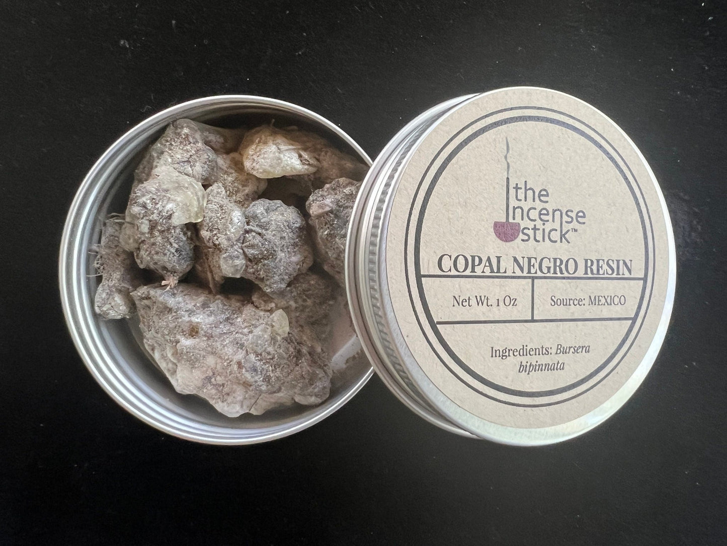 Copal Negro Resin | 1 ounce | Natural Tree Resin | 100% Natural Copal resin | Mexico | Black Copal | Incense - The Incense Stick