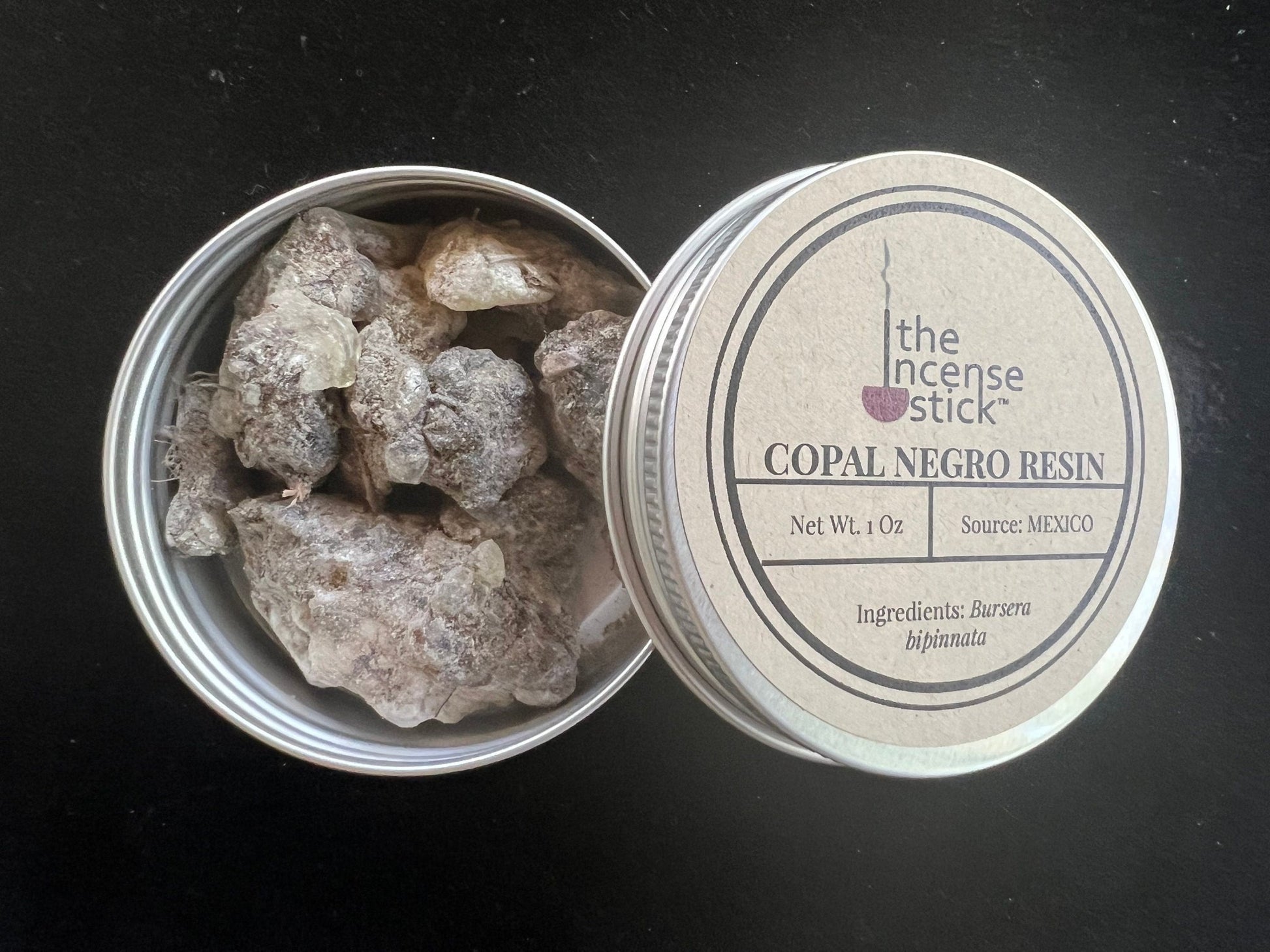 Copal Negro Resin | 1 ounce | Natural Tree Resin | 100% Natural Copal resin | Mexico | Black Copal | Incense - The Incense Stick
