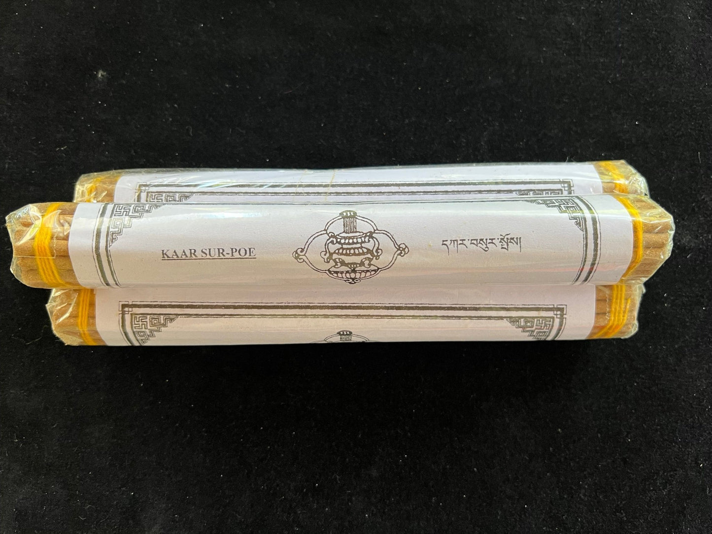 Kaar Sur - Poe Incense | Bhutanese Himalayan Style Incense | 30 sticks | 9 inches | Chimi Incense | Kar Sur | White Offering Incense - The Incense Stick
