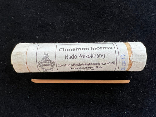 Nado Cinnamon Incense | Bhutanese Incense | 25 sticks | Pure Natural Incense | Nado Poizokhang - The Incense Stick